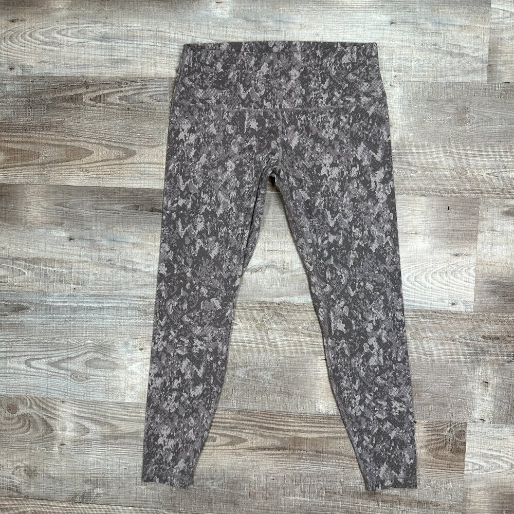 Lululemon Align High- Rise Tight Pants 27" Hideaway Camo Lunar Rock Multi Sz 14